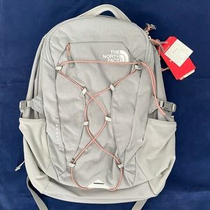 The North Face Bags North Face Borealis Grey Gray Pink Clay Backpack Poshmark